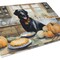 Edge Collections - 15" x 12" - Black - Lab Decorative Glass Cutting Board - 1 Piece